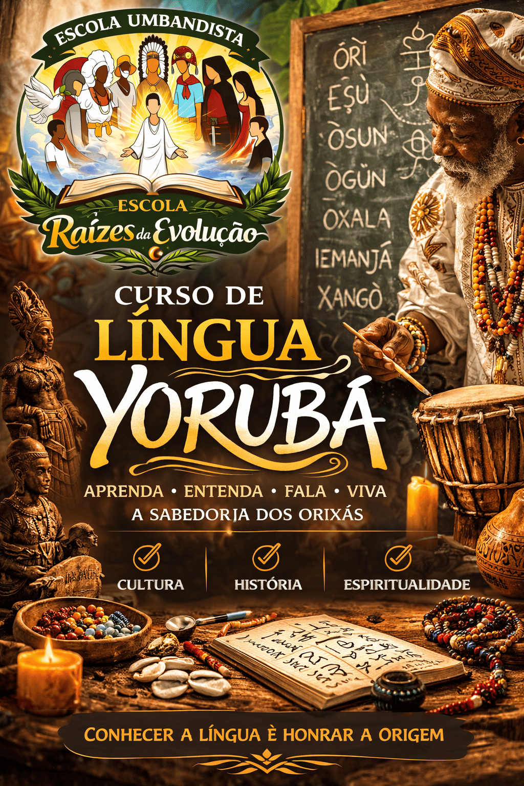 CURSO DE LINGUA YORUB&Aacute; (GRATUITO)